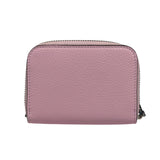 Salvatore Ferragamo Bubble Gum Calfskin Compact Zip-Around Wallet