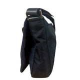 Prada Navy Nylon Tessuto Flap Crossbody