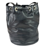 Yves Saint Laurent Black Leather Rider Bucket Bag