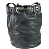 Yves Saint Laurent Black Leather Rider Bucket Bag