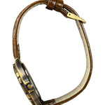 Alba Moon Phase Month Day Date Brown Leather Strap