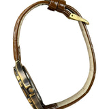 Alba Moon Phase Month Day Date Brown Leather Strap