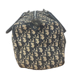 Christian Dior Vintage Navy Blue Trotter Oblique Bowling Boston Hand Bag