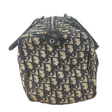 Christian Dior Vintage Navy Blue Trotter Oblique Bowling Boston Hand Bag
