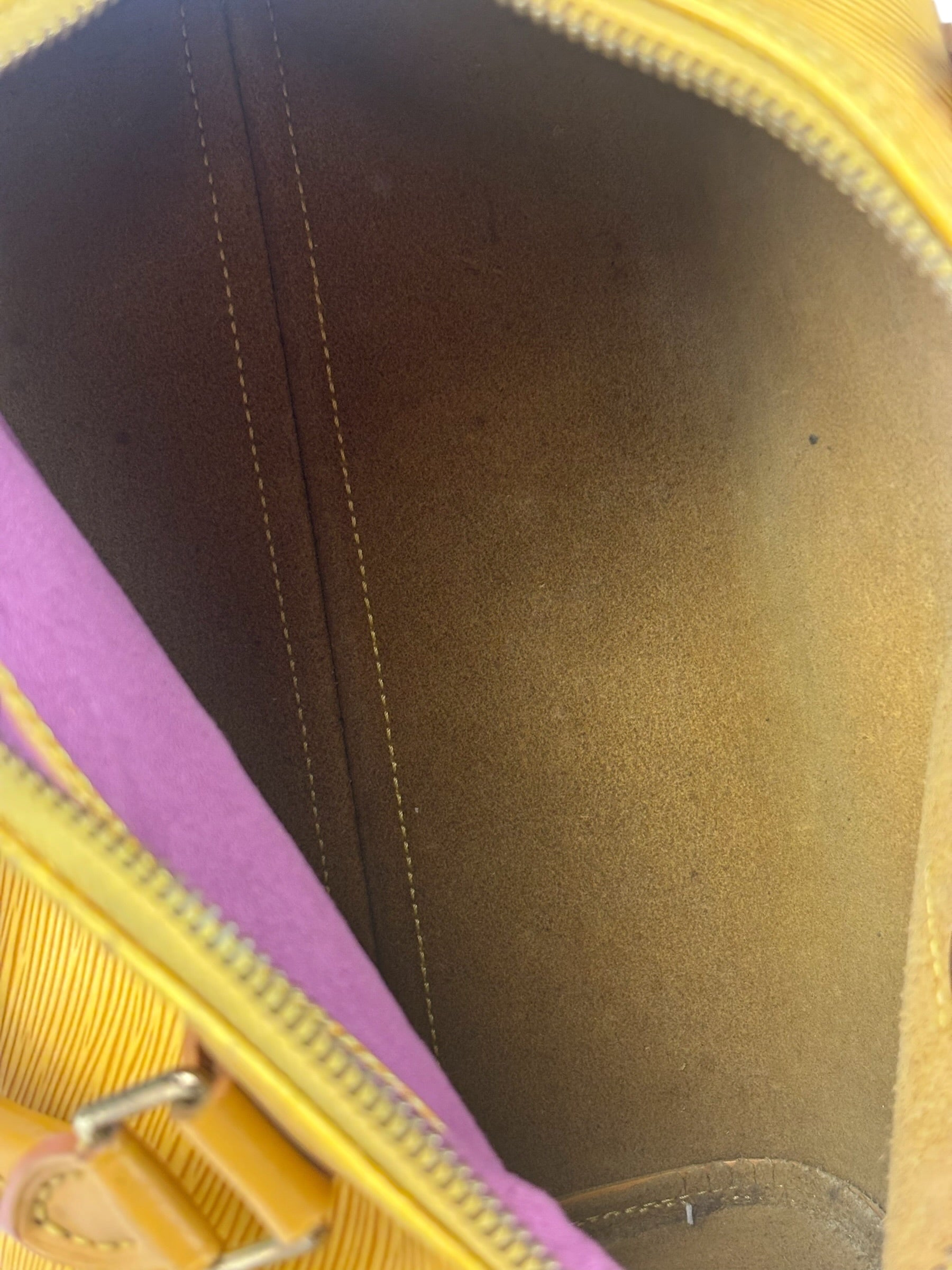 Louis Vuitton Yellow Epi Leather Speedy 25
