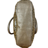 Fendi Vintage FF Brown PVC Handbag
