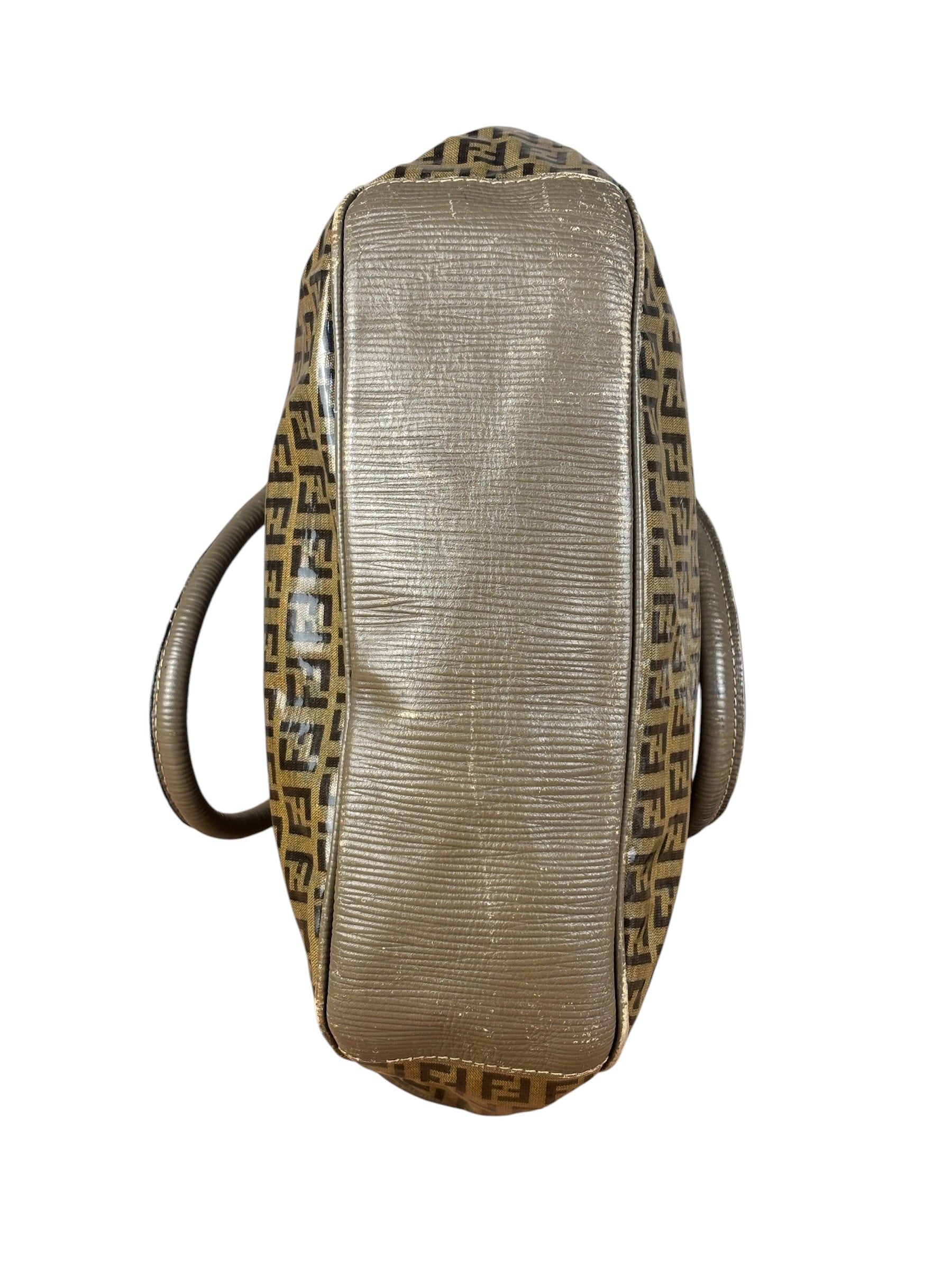 Fendi Vintage FF Brown PVC Handbag