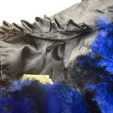 Vintage Blue/Black Dyed Spotted Fox Fur Coat