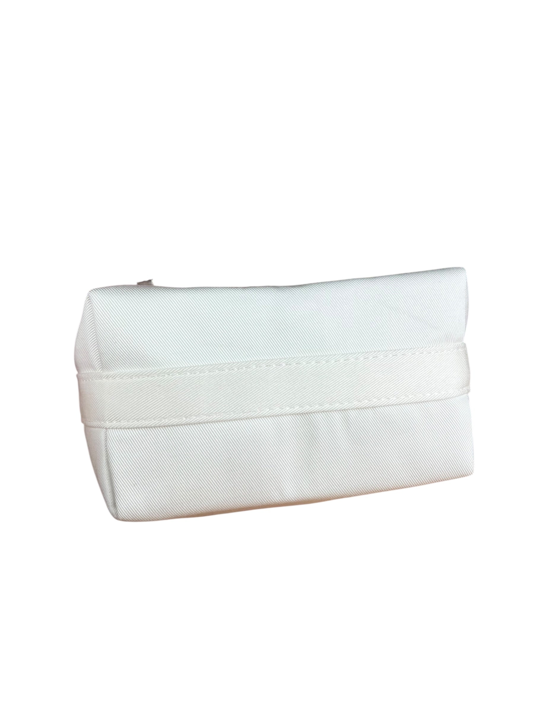 Dior Beauty White Canvas Mini Pouch