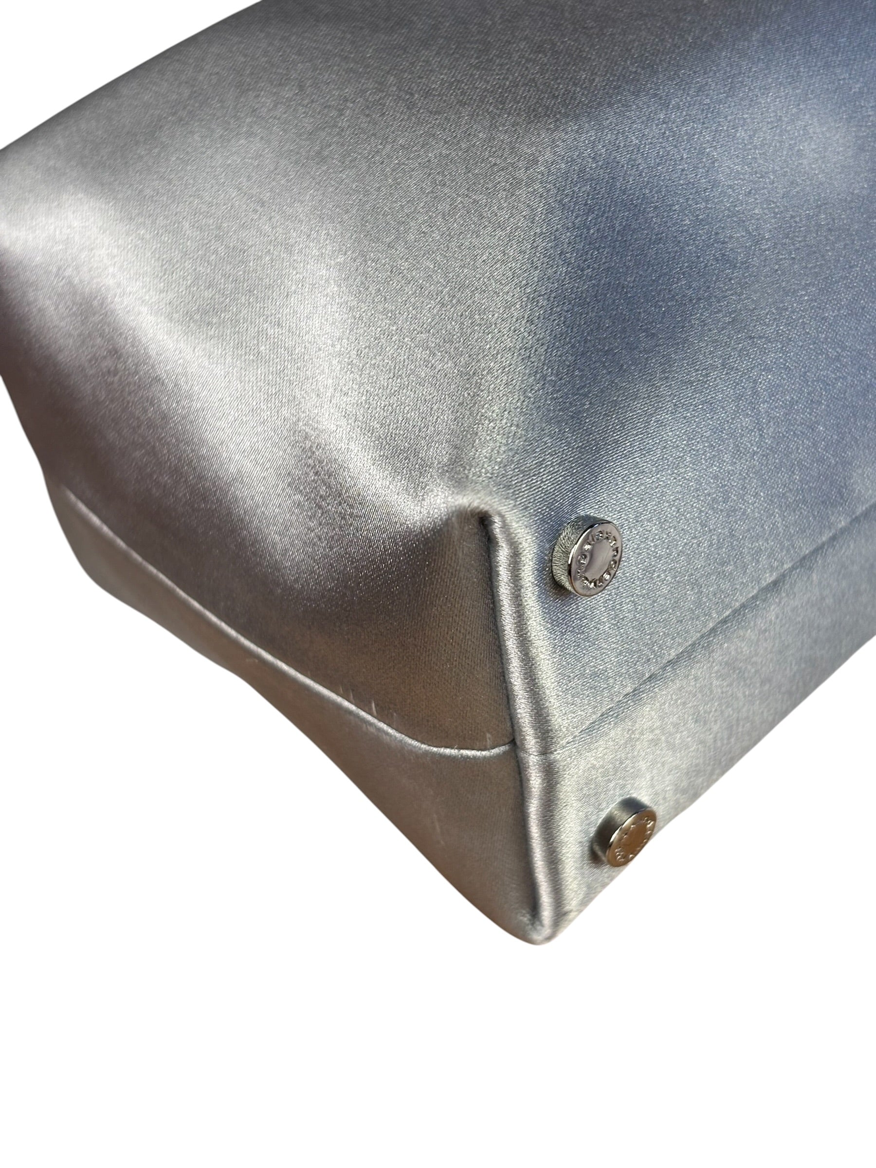 Alexander Wang Silver Satin Heiress Pouch