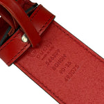 Gucci Red Leather Interlocking GG Belt