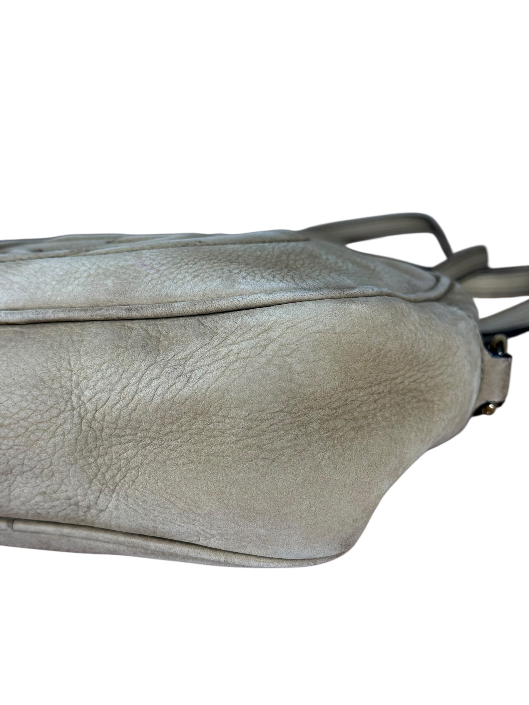 Gucci Brown Suede Soho Disco Crossbody Beige