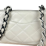 Chanel Classique White Quilted Leather Flap Bag 2001