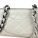 Chanel Classique White Quilted Leather Flap Bag 2001