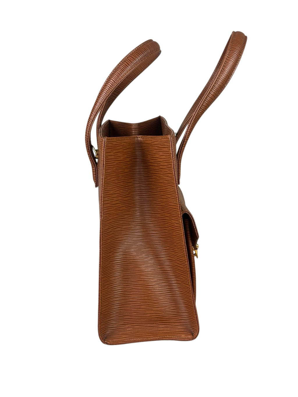 Fendi Clay Brown Epi Leather Monceau Two-Way Bag