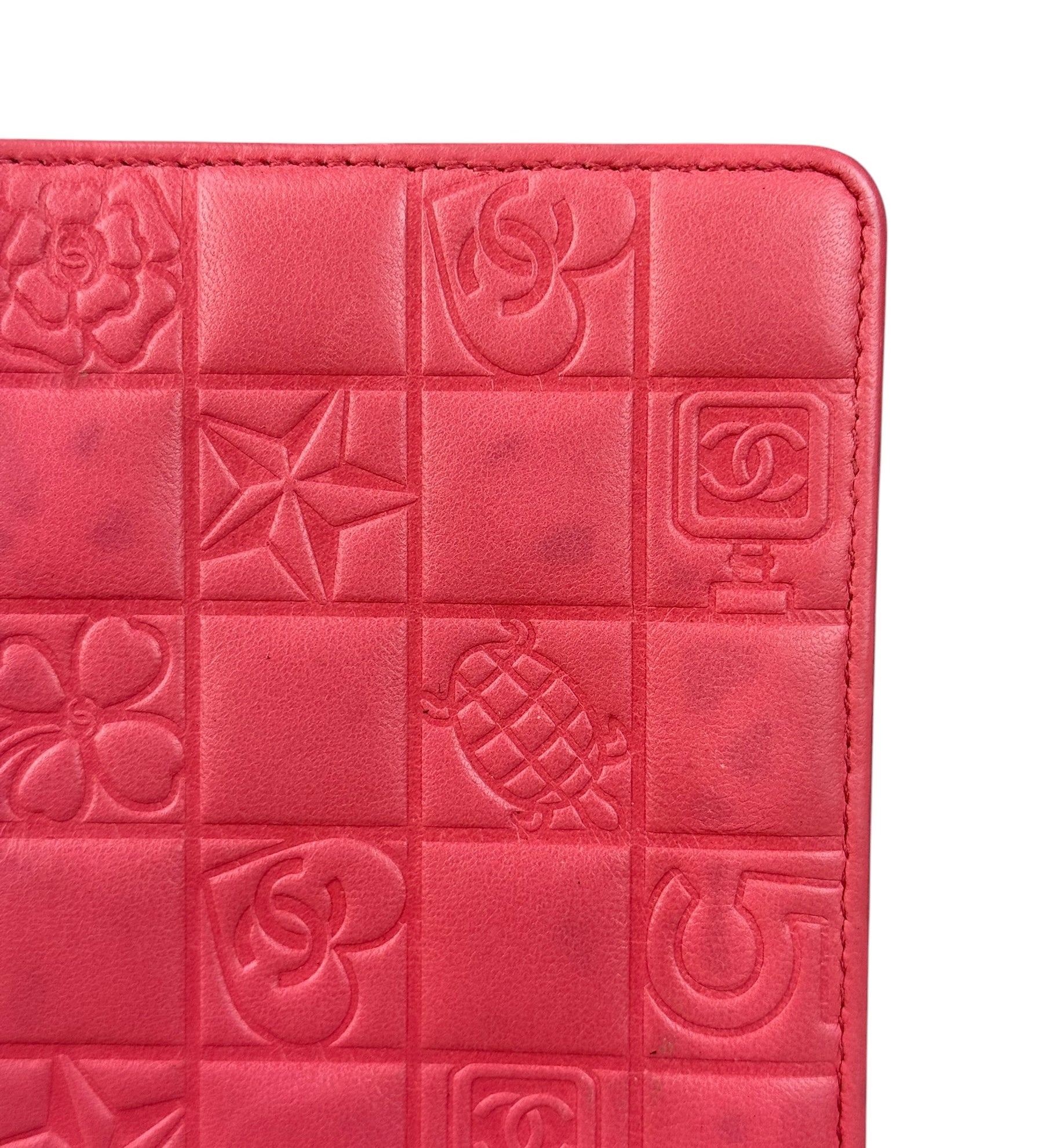 Chanel Pink Quilted Leather Lucky Symbols Long Wallet 2004