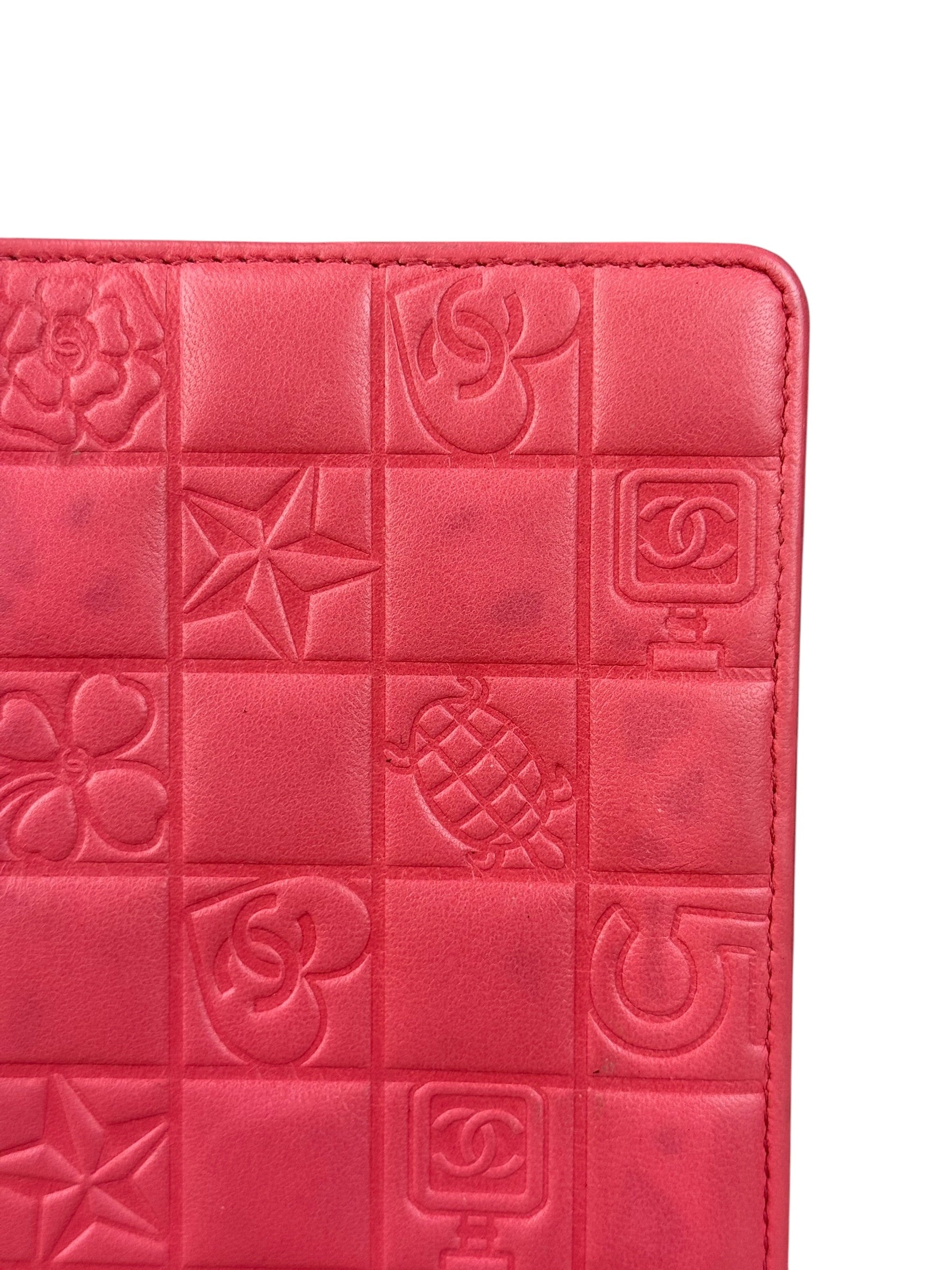 Chanel Pink Quilted Leather Lucky Symbols Long Wallet 2004