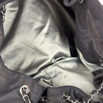 Chanel Black Melrose Cabas Hobo Bag - 1987