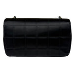 Chanel Black Satin Chocolate Bar Mini East-West Flap Bag