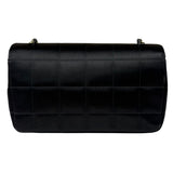 Chanel Black Satin Chocolate Bar Mini East-West Flap Bag