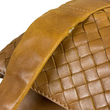Bottega Veneta Tan Brown Intrecciato Shoulder Bag