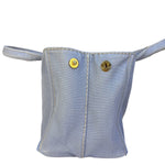 Prada Light Blue Canapa Canvas Two-Way Tote