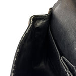 Chanel Black Patent Quilted Leather Double Flap Bag