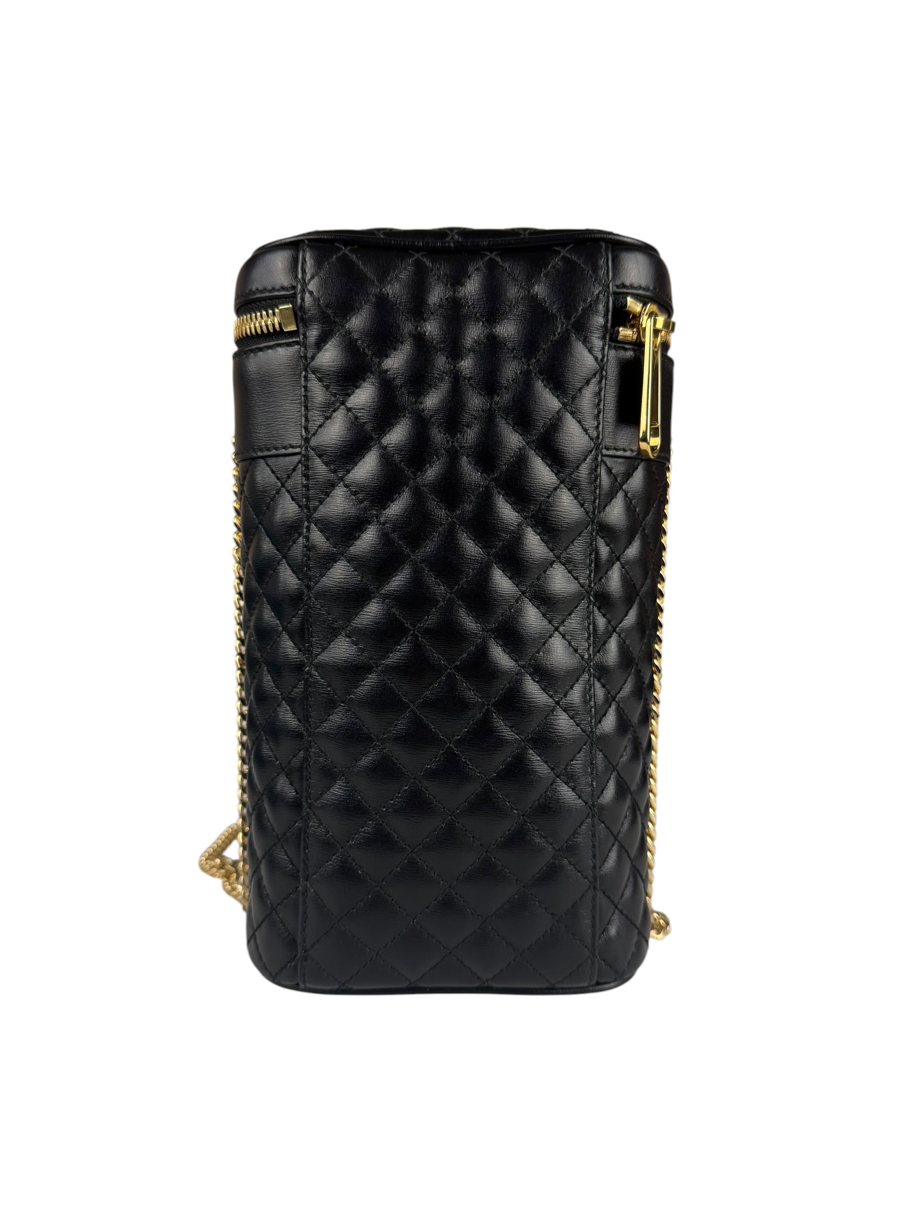 Gucci GG Zumi Cylindrical Black Quilted Leather Shoulder Bag