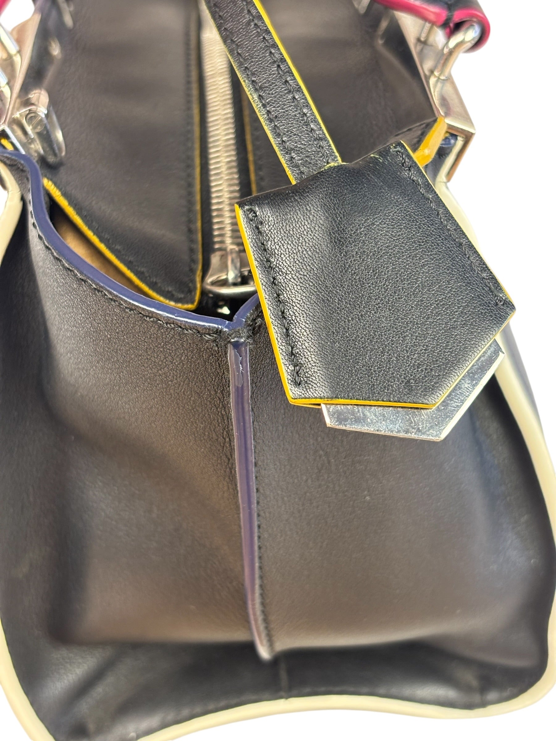 Fendi Black Leather 3 Jours Two-Way Bag