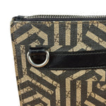 Gucci Beige/Black GG Caleido Web Zip Crossbody Bag