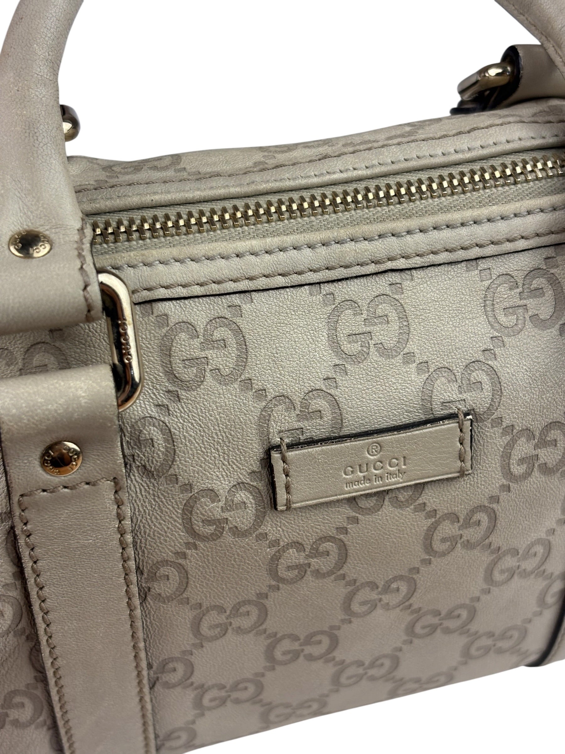 Gucci GG Supreme Leather Mini Boston Bag