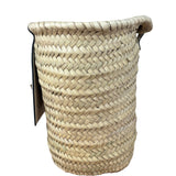 Versace Large White Raffia/Leather Shoulder Tote