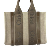 Chloé Small Woody Canvas 2Way Tote Khaki/Green