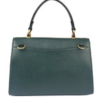 Coach Teal Crossgrain Leather Tilly Satchel 23 Two-Way Bag