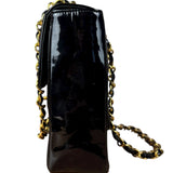 Chanel Black Patent Mademoiselle Single Flap Bag '95