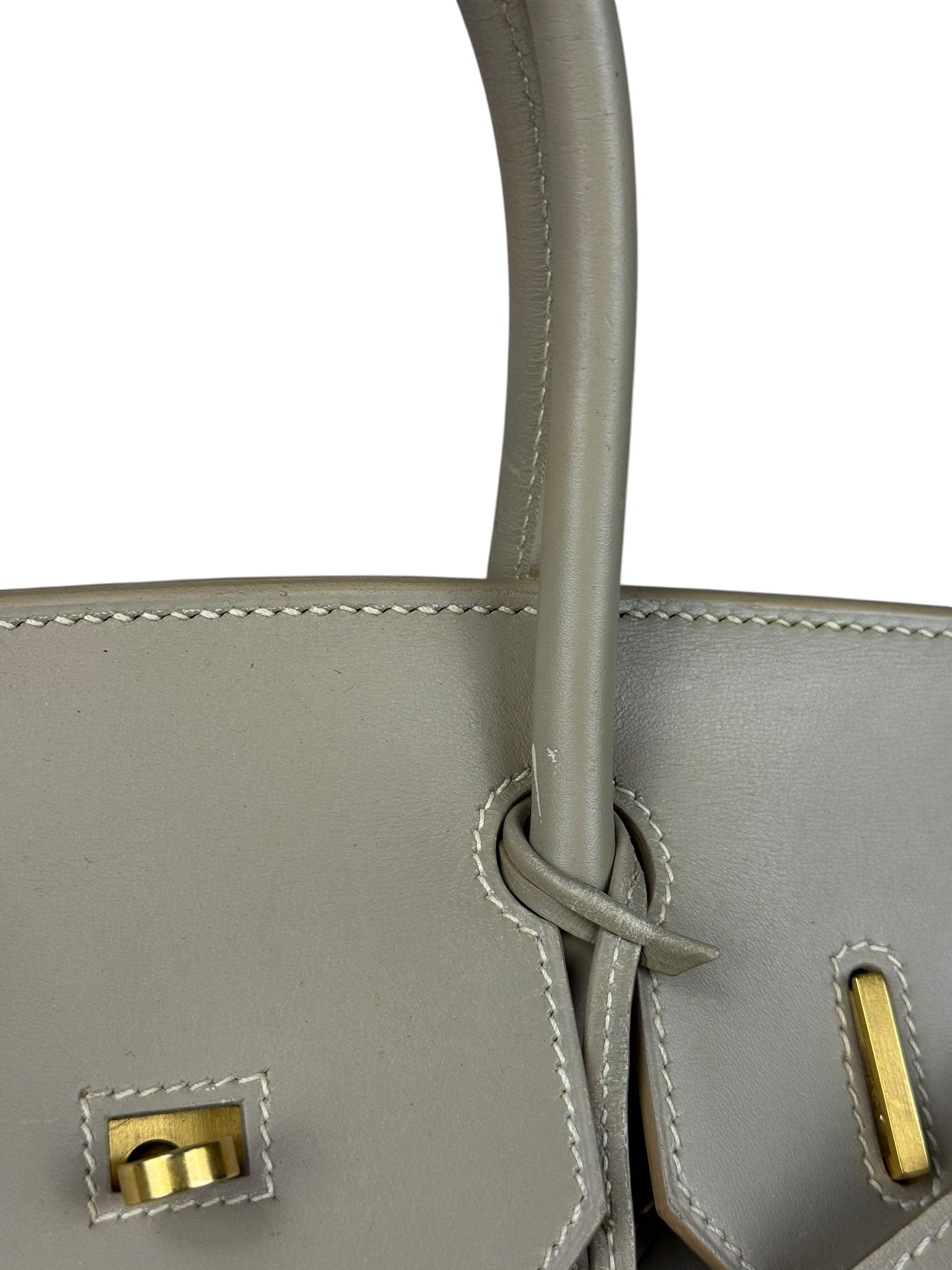 Hermes Birkin 30 Argile Box Brushed Gold 2003