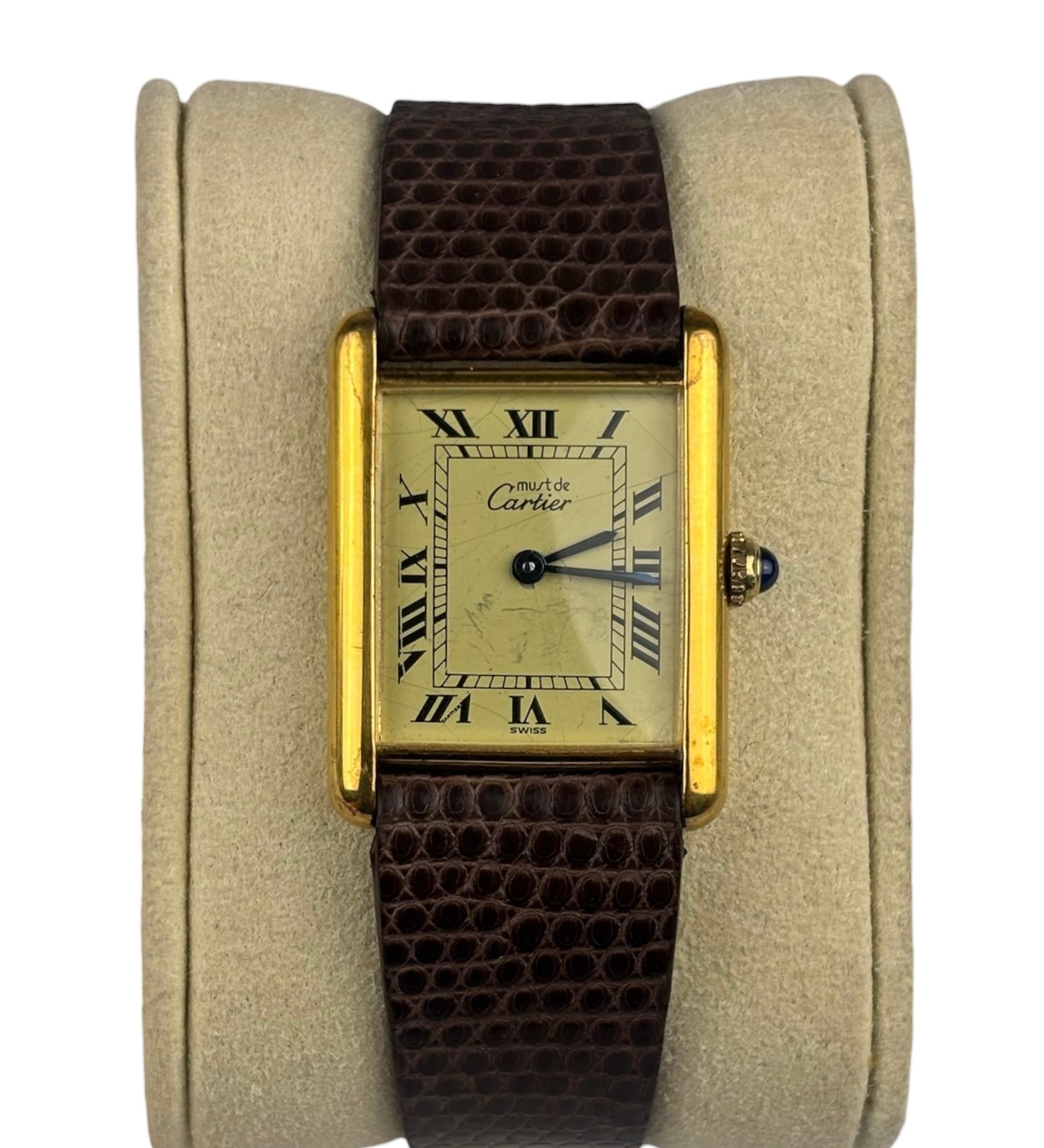 Cartier Must De Tank Cream Roman Dial