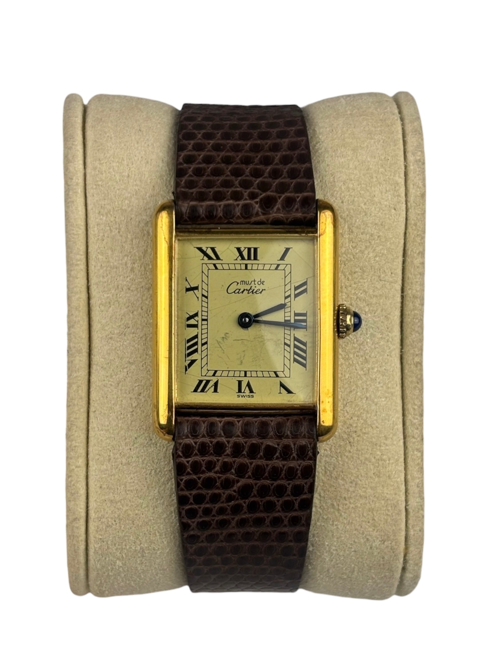 Cartier Must De Tank Cream Roman Dial