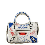 Balenciaga Mini White Graffiti Le City Bag