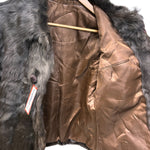 Vintage Chocolate Brown Rabbit Fur Coat
