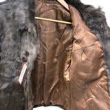 Vintage Chocolate Brown Rabbit Fur Coat
