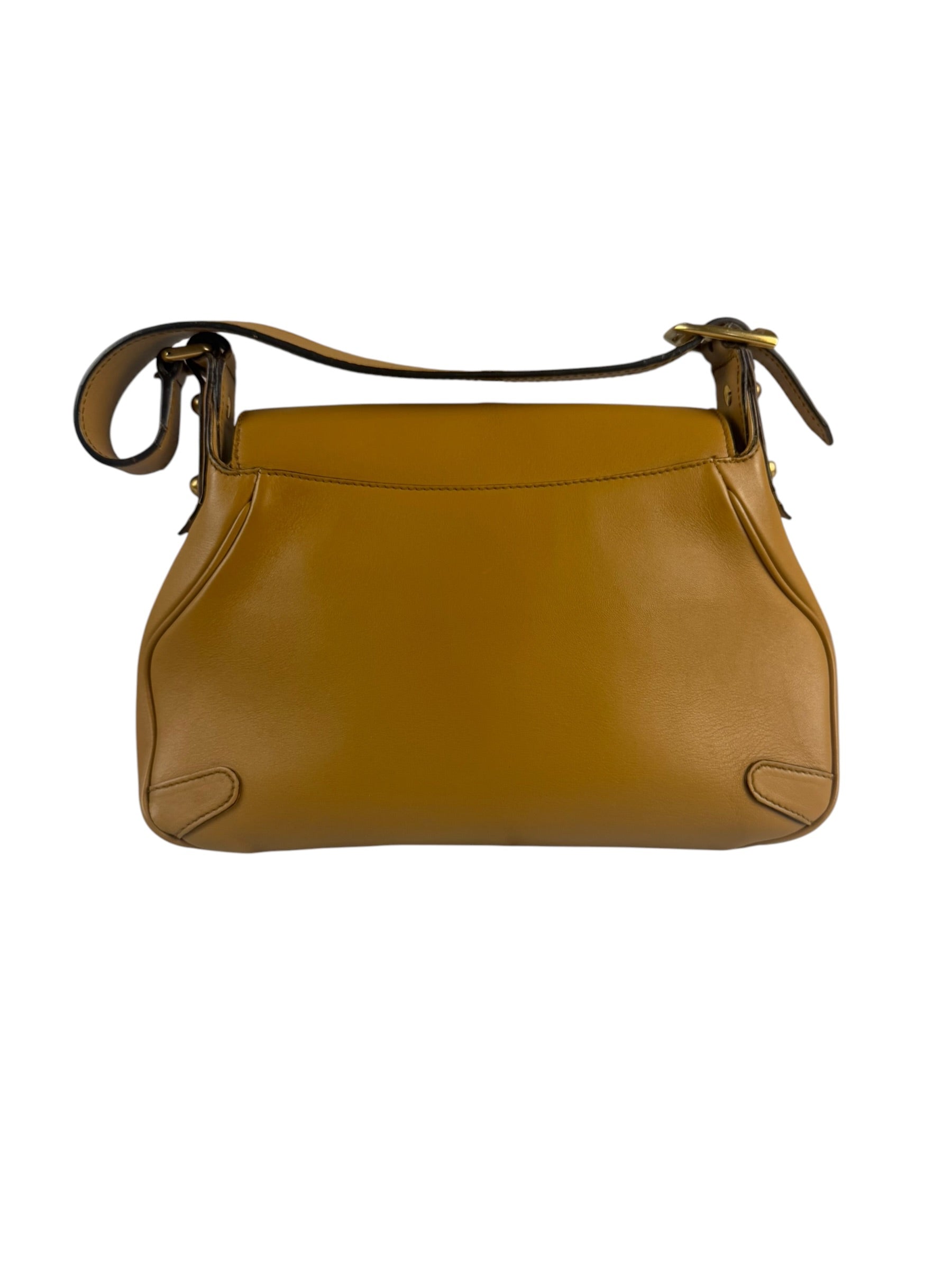 Gucci Vintage Camel Horsebit Shoulder Bag
