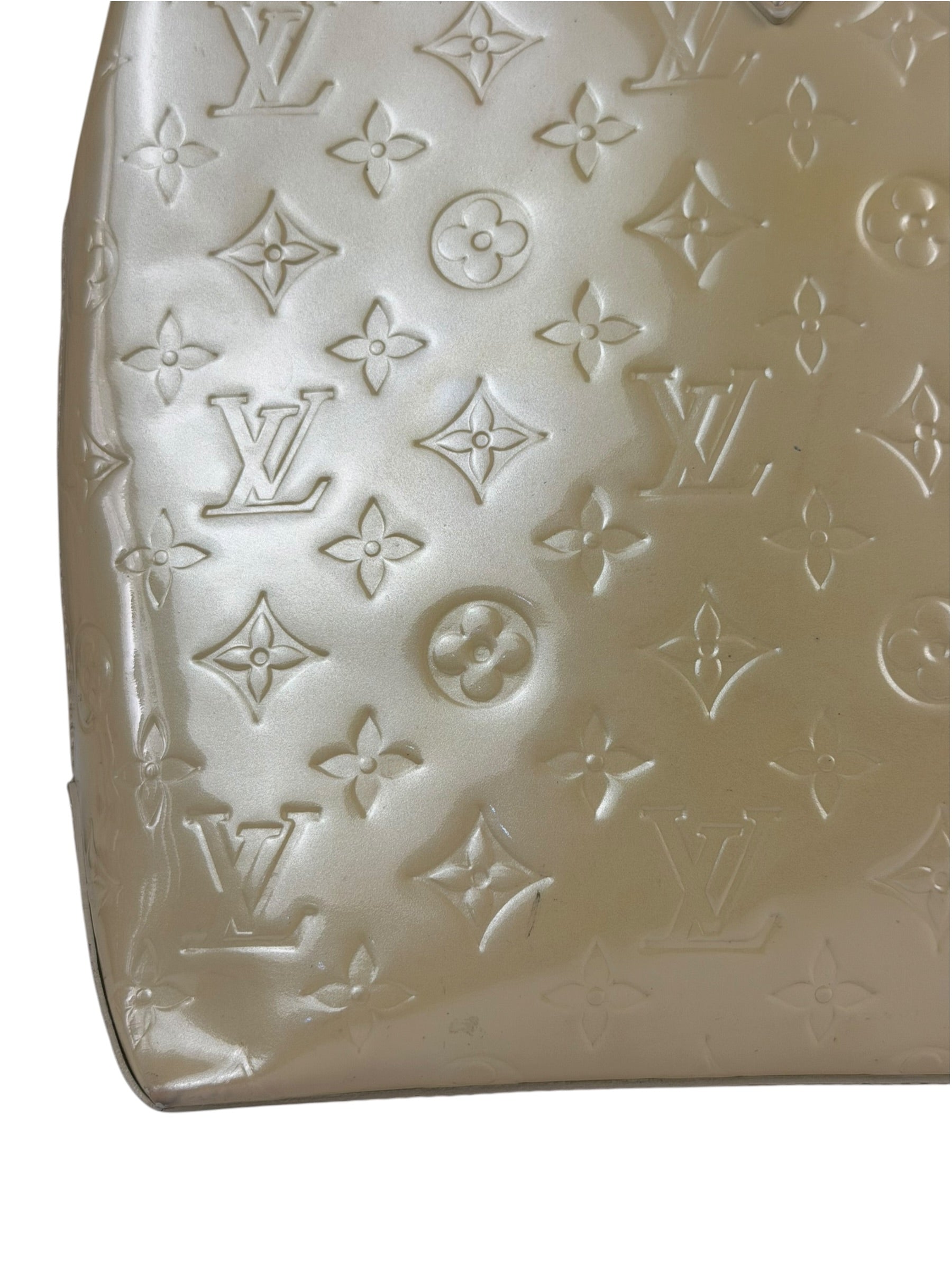 Louis Vuitton Yellow Vernis Wilshire Tote MM