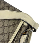 Gucci GG Leather Lined Flap Messenger Bag