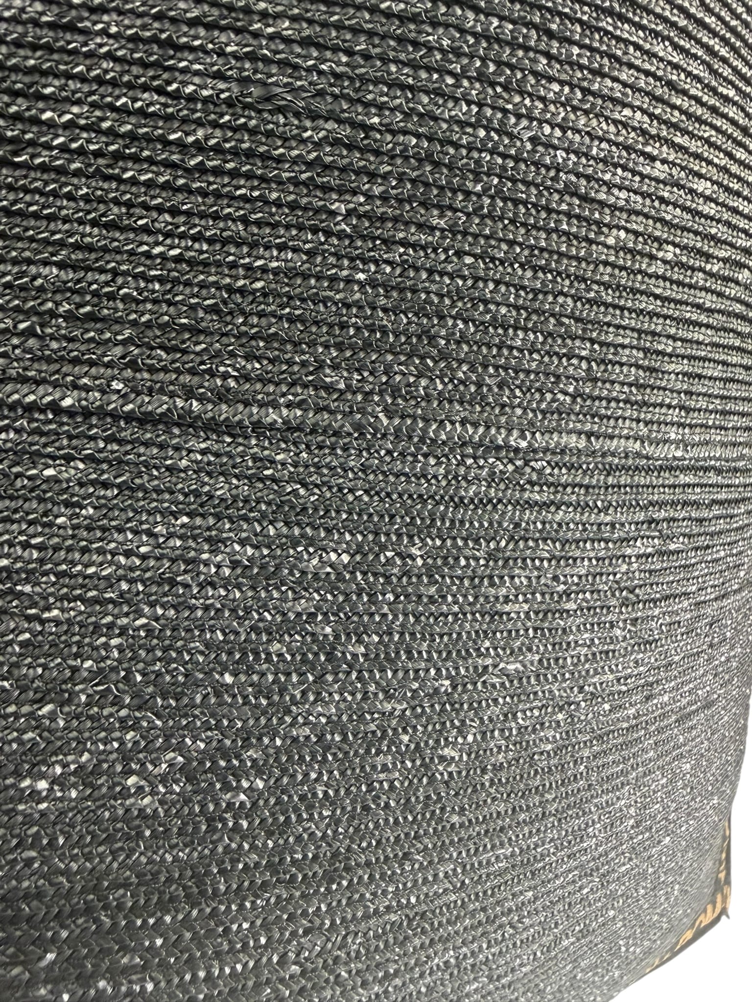 Fendi Black Straw Roma 1925 Tote
