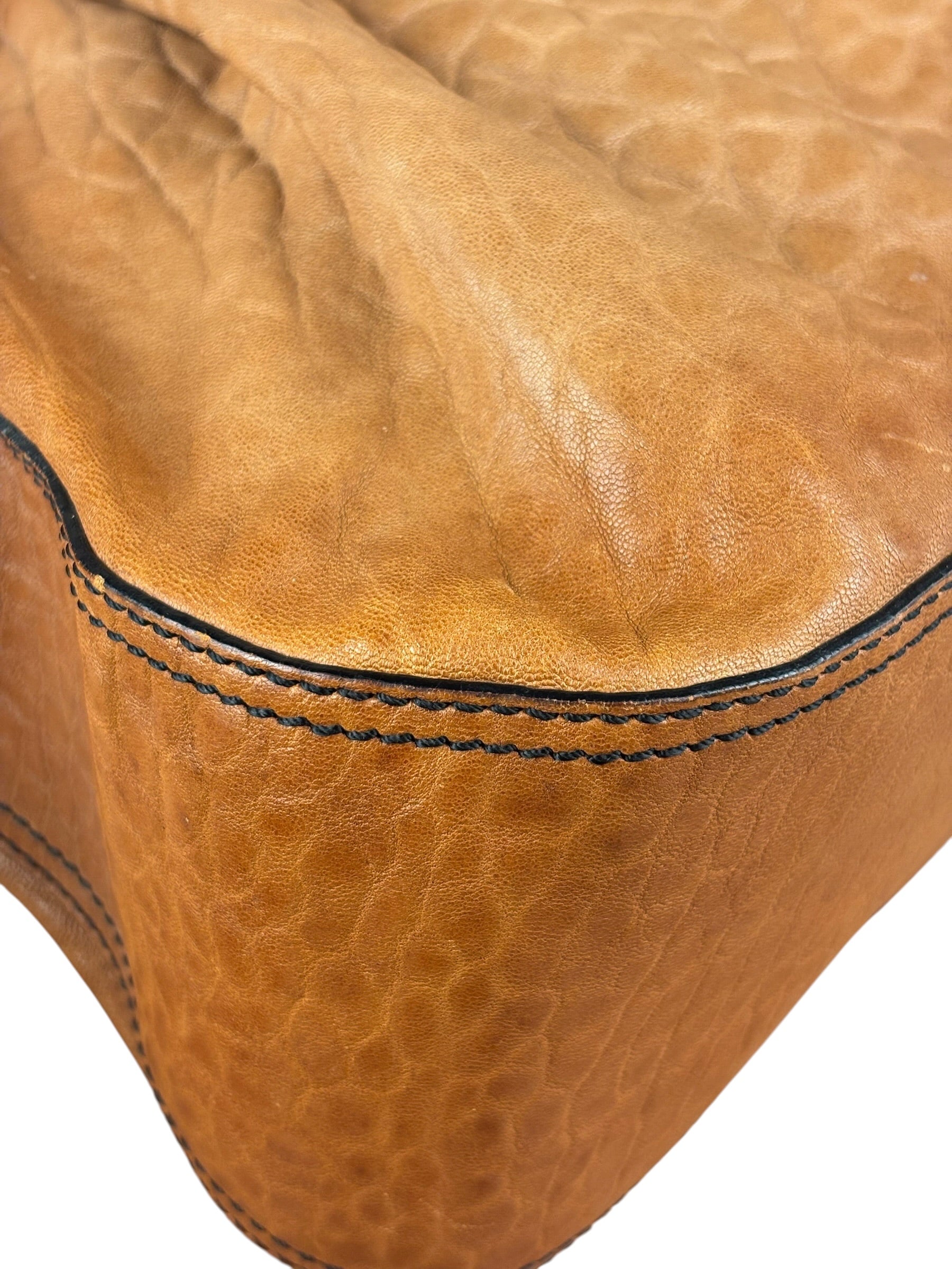 Fendi Vintage Brown/Black Leather B Shoulder Bag