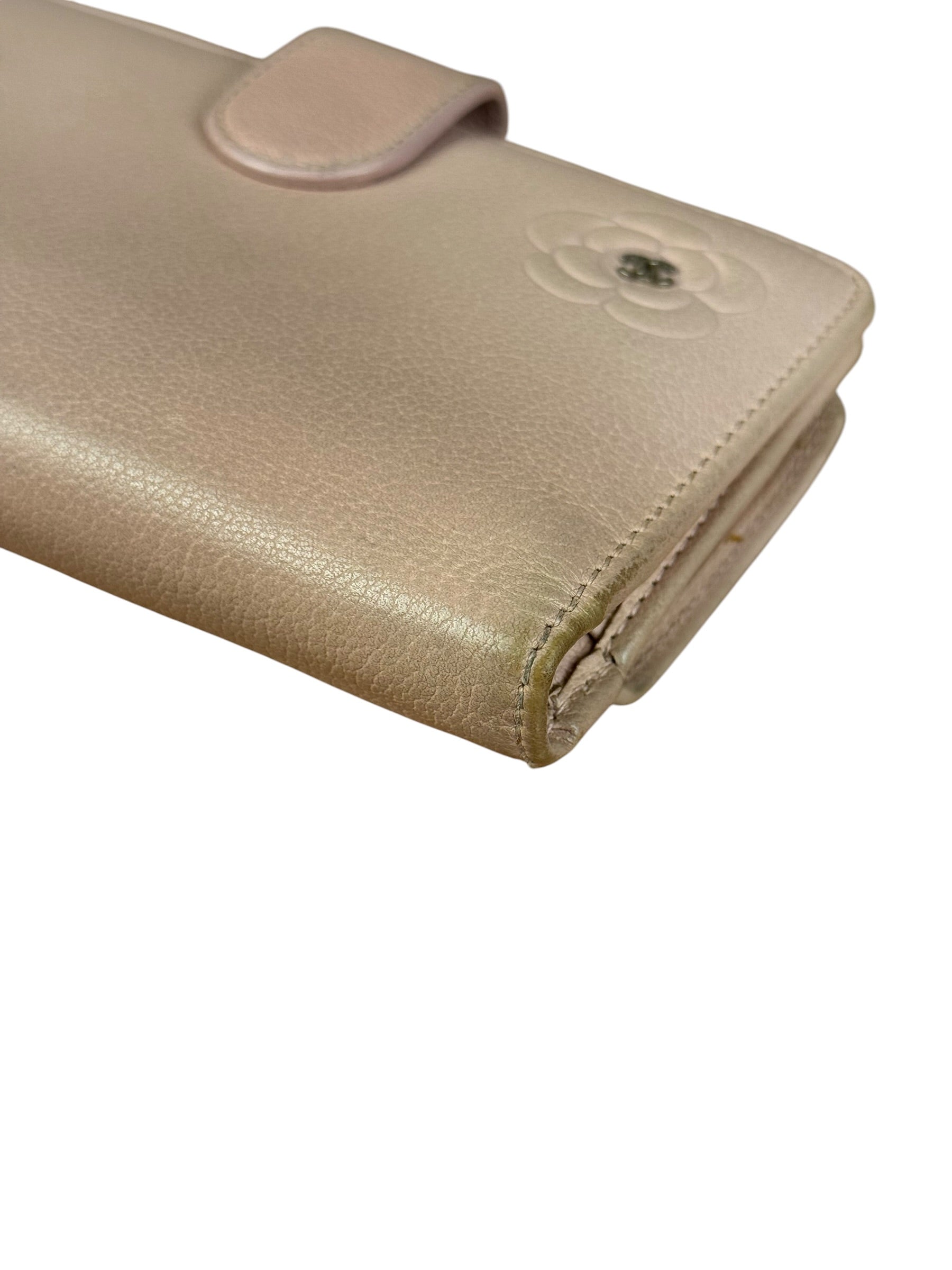 Chanel Light Pink Flower CC Snap Wallet 2011
