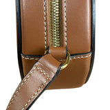 Celine Cuir Triomphe Oval Crossbody Brown