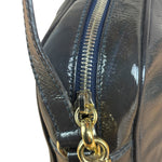 Gucci Glossy Grey Patent Leather Soho Disco Crossbody Bag