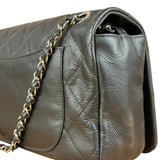 Chanel Black Leather Ultimate Stitch Single Flap Bag 2010